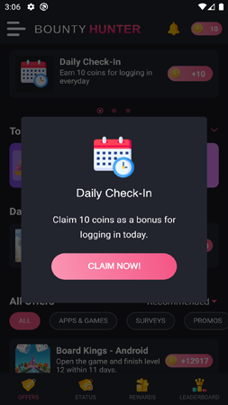 Daily Check-In - Screenshot
