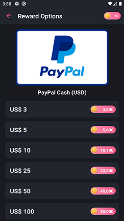 PayPal Reward - Screenshot